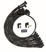 Moroso SBC Over Valve Cover 135 Deg Plug HEI Sleeved Ultra Spark Plug Wire Set - Black thumbnail 1