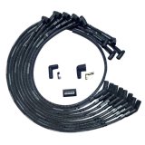 Moroso SBC Under Header 135 Deg Plug End HEI Sleeved Ultra Spark Plug Wire Set - Black thumbnail 2
