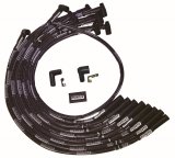 Moroso BBC Over Valve Cover Str Plug End HEI Sleeved Ultra Spark Plug Wire Set - Black thumbnail 1