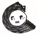 Moroso SB Ford 351W Sleeved 135 Deg Plug End Non-HEI Ultra Spark Plug Wire Set - Black thumbnail 1