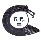 Moroso BBC Under Header 90 Deg Plug End HEI Sleeved Ultra Spark Plug Wire Set - Black thumbnail 2