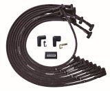 Moroso BBC Under Header 90 Deg Plug End HEI Sleeved Ultra Spark Plug Wire Set - Black thumbnail 3