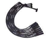 Moroso SB Chrysler Mopar Sleeved Str Plug HEI Dist Ultra Spark Plug Wire Set - Black thumbnail 1