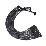 Moroso SB Chrysler Mopar Sleeved Str Plug HEI Dist Ultra Spark Plug Wire Set - Black thumbnail 3