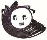 Moroso SB Ford Sleeved 135 Plug End Non-HEI Dist Ultra Spark Plug Wire Set - Black thumbnail 1