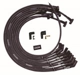 Moroso BBC Under Header Sleeved 135 Plug End HEI Ultra Spark Plug Wire Set - Black thumbnail 1