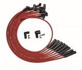 Moroso BBC Over Valve Cover Straight Plug Ends HEI Ultra Spark Plug Wire Set - Red thumbnail 1