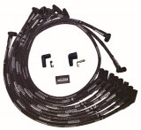 Moroso SB Ford 351W 135 Plug HEI Dist Sleeved Ultra Spark Plug Wire Set - Black thumbnail 1