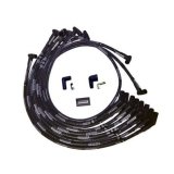 Moroso SB Ford 351W 135 Plug HEI Dist Sleeved Ultra Spark Plug Wire Set - Black thumbnail 3