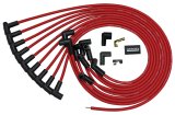 Moroso BBC Under The Header 90 Deg Plug Boots HEI Ultra Spark Plug Wire Set - Red thumbnail 3