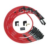 Moroso SBC Under Header 135 Deg Plug Boots HEI Sleeved Ultra Spark Plug Wire Set thumbnail 2