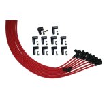 Moroso V8 Universal 90 Deg Plug HEI Distributor Ultra Spark Plug Wire Set - Red thumbnail 2