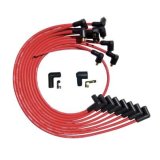 Moroso SBC Over Valve Cover 90 Deg Plug Non-HEI Ultra Spark Plug Wire Set - Red thumbnail 3