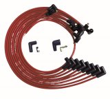Moroso BBC Under Header 90 Deg Plug Non-HEI Ultra Spark Plug Wire Set - Red thumbnail 1