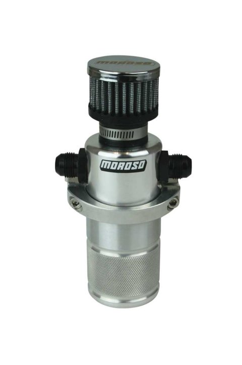 Moroso Compact Breather Tank - Polished thumbnail 3