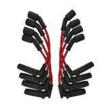 Moroso 9.75in Coil On Plug 90 Deg Ultra Spark Plug Wire Set - Red thumbnail 2