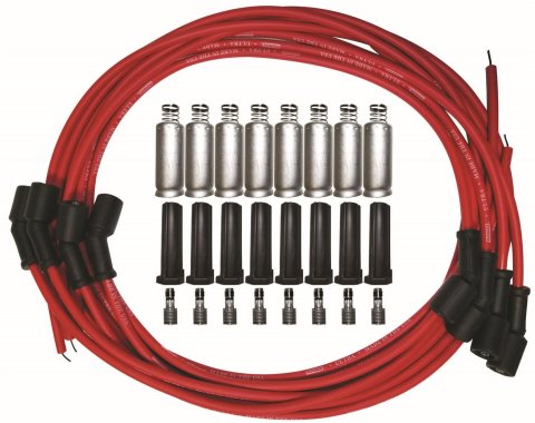 Moroso GM LS 135 Deg Plug Boots Ultra Spark Plug Wire Set - Red