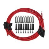 Moroso GM LS 135 Deg Plug Boots Ultra Spark Plug Wire Set - Red thumbnail 3