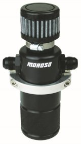 Moroso Compact Breather Tank - Black thumbnail 1