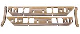Moroso GM BBC Oval Port Intake Manifold Spacers - Machined Aluminum thumbnail 1
