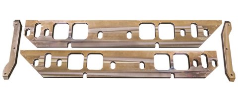 Moroso GM BBC Oval Port Intake Manifold Spacers - Machined Aluminum