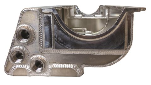 Moroso Pre-1985 SBC Sprint Car Dry Sump 3 Pickup 6.5in Deep Aluminum Oil Pan