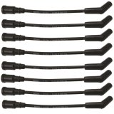 Moroso Ford 7.3L Godzilla 135 Deg Boots 8mm Unsleeved Ultra Ignition Wire Set - Black thumbnail 1