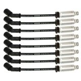 Moroso GM LS/LT 8.5mm Ultra 40 9.75in Long Wire Set w/Alum Heatshield - Black thumbnail 2