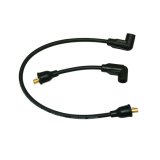 Moroso 65-78 Harley-Davidson FL/FX Solid Stainless Core Wire Set - Black thumbnail 3