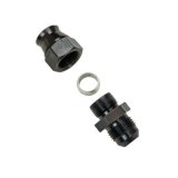 Moroso Aluminum Fitting Adapter 8AN Male to 1/2in Tube Compression - Black thumbnail 3