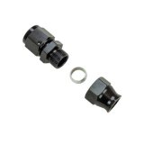 Moroso Aluminum Fitting Adapter 8AN Female to 1/2in Tube Compression - Black thumbnail 3