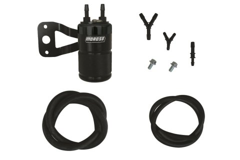 Moroso Harley-Davidson Twin Cam (w/Vance & Hines VO2 Air Cleaner Excl VO2 90) Air Oil Separator -Blk