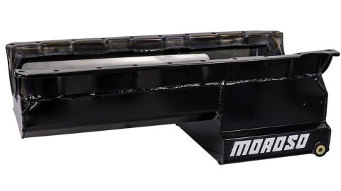 Moroso BBC Gen V/VI Drag Race Steel Oil Pan - Clear Zinc thumbnail 2