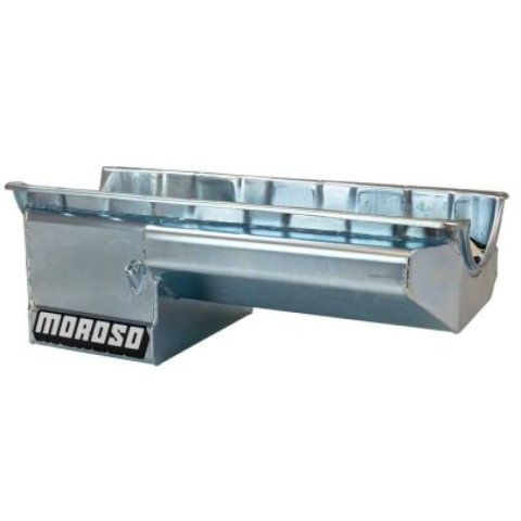 Moroso BBC Gen V/VI Drag Race Steel Oil Pan - Clear Zinc thumbnail 6