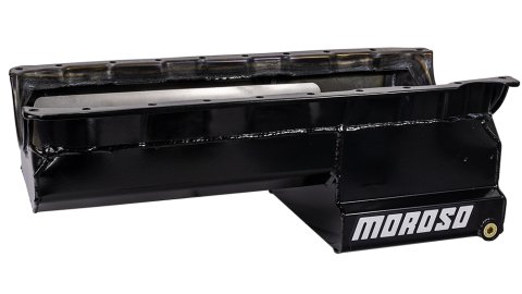 Moroso BBC Gen V/VI Drag Race Steel Oil Pan - Clear Zinc thumbnail 7