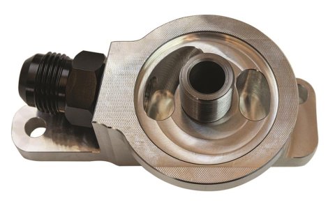 Moroso GM LS External Input Accumulator Inlet Inbound Rail Spin On Oil Filter Adapter thumbnail 3