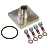 Moroso -8AN Male 4-Bolt Square Flange Dry Sump Square Base Fitting thumbnail 1