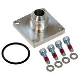 Moroso -8AN Male 4-Bolt Square Flange Dry Sump Square Base Fitting thumbnail 3