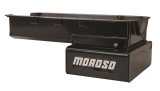 Moroso Ford 351W Road Race Front Sump 8 Inch Deep Steel Oil Pan - Black Powder Coat thumbnail 1