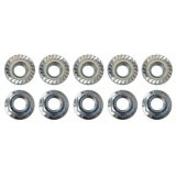 Moroso Zinc Serrated Flange Nuts - M8 X 1.25 (10 Pack) thumbnail 2
