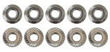 Moroso 5/16in-24 Serrated Zinc Flange Nut - 10 Pack thumbnail 1