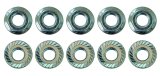 Moroso 5/16in-24 Serrated Zinc Flange Nut - 10 Pack thumbnail 2