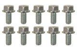 Moroso 5/16in-18 Serrated Zinc Flange Bolt - 10 Pack thumbnail 1