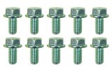 Moroso 5/16in-18 Serrated Zinc Flange Bolt - 10 Pack thumbnail 2