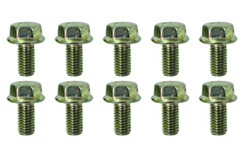 Moroso M8-1.25 x 16mm Non-Serrated Zinc Flange Bolt - 10 Pack thumbnail 2