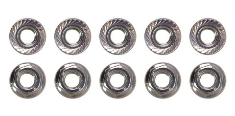 Moroso M6 x 1.00 Serrated Zinc Flange Nut - 10 Pack
