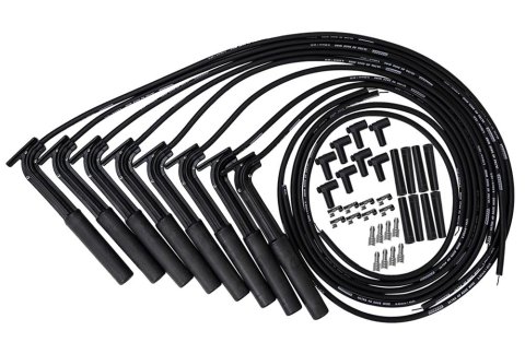 Moroso Universal Ultra 40 Long Handle Hemi Plug Ends Black Remote Coils Wire Set