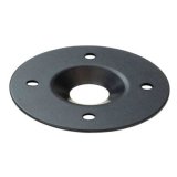 Moroso Large 1-3/4in Diameter Quick Fastener Reinforcing Plates - Black (10 Pack) thumbnail 2