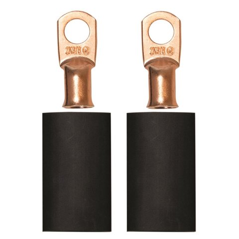 Moroso 3/8in Dia Stud 2 GA Wire Crimp/Solder Battery Cable Terminal Kit (2 Pack)