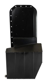 Moroso Datsun/Nissan L24/L26/L28 Road Race Baffled Wet Sump 5.6 Qt 6.25in Deep Steel Oil Pan (Black) thumbnail 3